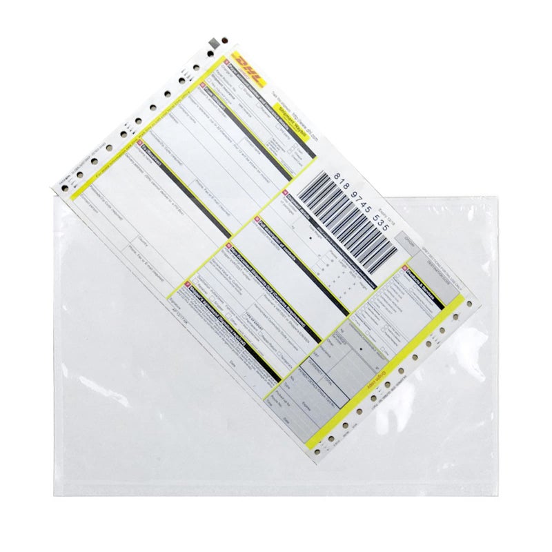 RyhamPaper أظرف قائمة التعبئة من رايهام، شفافة 7.5" × 5.5" أظرف ملصقات شحن ذاتية اللصق (100 قطعة) - Image 3